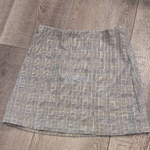 Stylish Gray Plaid girl's Skirt